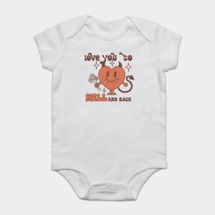 Cute Devil Heart Halloween Baby Bodysuit
